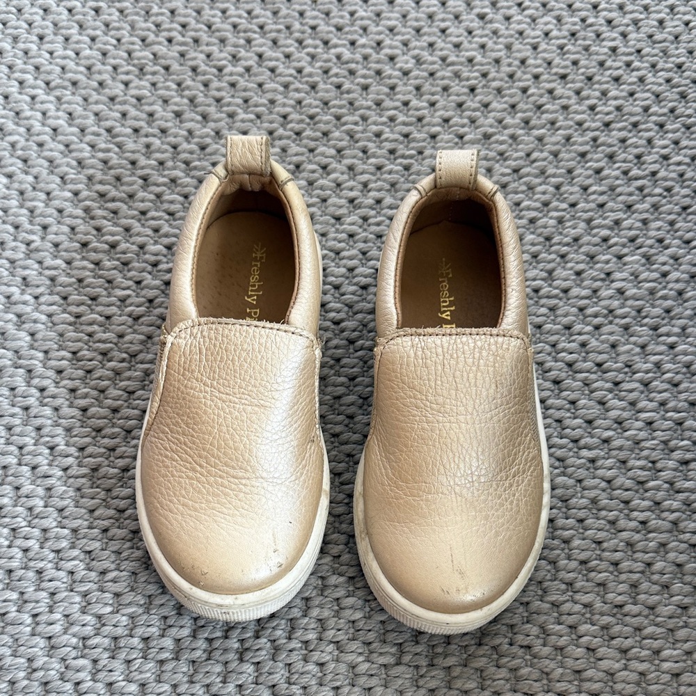 Freshly Picked Kids Gold Sneakers